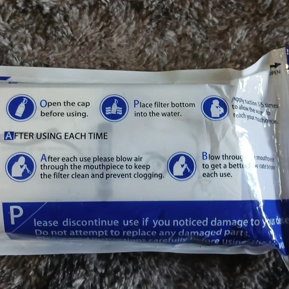 Outdoor Water Filter Straw. 2 Large And 2 Regular Size. - Picture 4 of 7